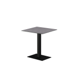 Beer Garden Table ALFA 40x55 black sintered stone tabletop