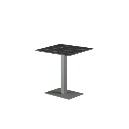 Beer Garden Table ALFA 40x55 grey sintered stone tabletop