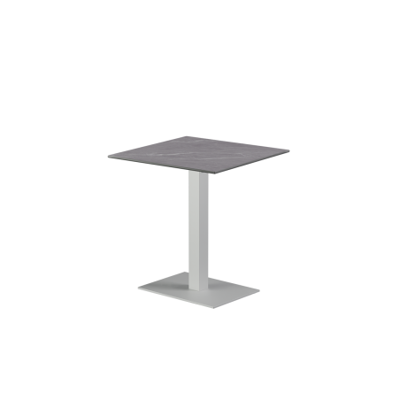 Beer Garden Table ALFA 40x55 white sintered stone tabletop