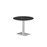 Beer Garden Table ALFA 40x55 white sintered stone tabletop