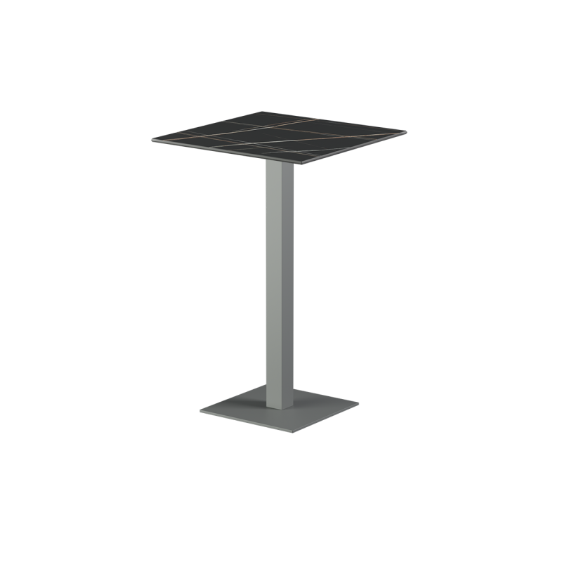 Beer Garden Table ALFA Bar grey sintered stone tabletop