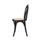 Wooden wedding chair MONET WOOD RT black