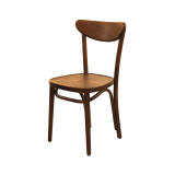 Wooden Restaurant Chair BOOMERANG Walnut