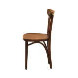 Wooden Restaurant Chair BOOMERANG Walnut