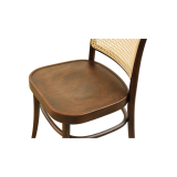 Wooden Restaurant Chair LOOMI 811 Rattan Walnut