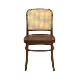 Wooden Restaurant Chair LOOMI 811 Rattan Walnut