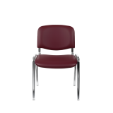 Conference chair ISO 24H CR T0033 burgundy eco-leather
