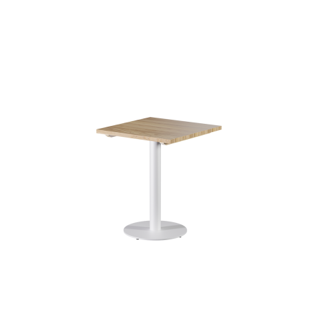 Wooden Top Table ALFA R White