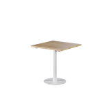 Wooden Top Table ALFA R White