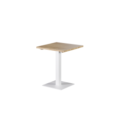 Wooden Top Table ALFA S White