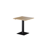 Wooden Top Table ALFA S black