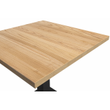 Wooden Top Table ALFA S black