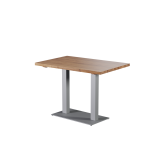 Oak-top table ALFA DUO Grey