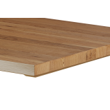 Oak-top table ALFA 40x55 White
