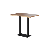 Oak-top table ALFA BAR DUO Black