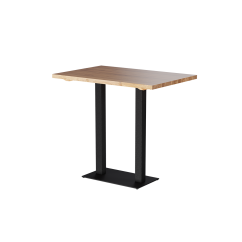 Oak-top table ALFA BAR DUO Black