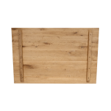 Oak-top table ALFA BAR DUO Grey