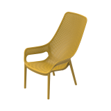 Beer Garden Chair AERO LUNGO Mustard Yellow