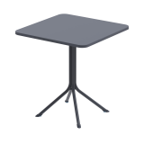 Beer Garden Table PRATO 70x70 Dark Grey