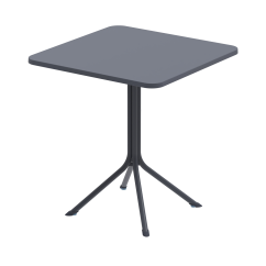 Beer Garden Table PRATO 70x70 Dark Grey