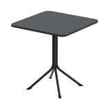 Beer Garden Table PRATO 70x70 Black