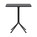 Beer Garden Table PRATO 70x70 Black