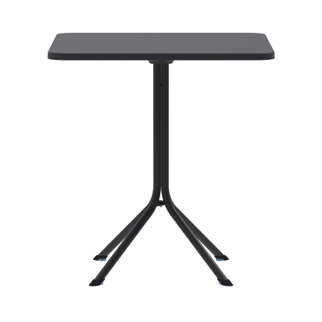 Beer Garden Table PRATO 70x70 Black