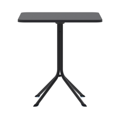 Beer Garden Table PRATO 70x70 Black