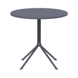 Beer Garden Table PRATO R Dark Grey