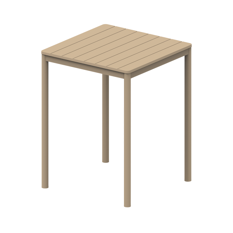 Beer Garden Table TERRAZZA BAR 80x80 Beige