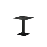 Beer Garden Table ALFA S black sintered stone tabletop