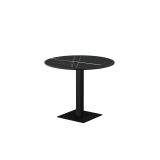 Beer Garden Table ALFA S black sintered stone tabletop