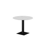 Beer Garden Table ALFA S black sintered stone tabletop