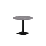 Beer Garden Table ALFA S black sintered stone tabletop