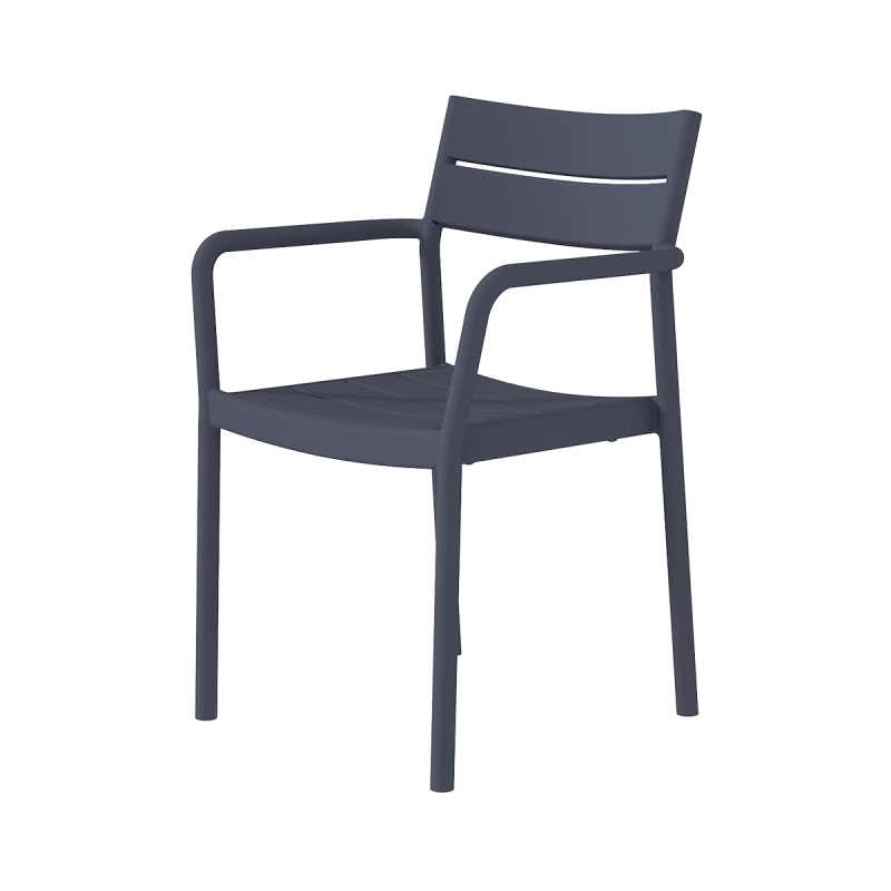 Beer Garden Chair CAPRI ARM Dark Grey