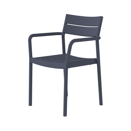 Beer Garden Chair CAPRI ARM Dark Grey