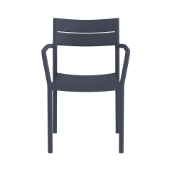 Beer Garden Chair CAPRI ARM Dark Grey