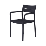 Beer Garden Chair CAPRI ARM Black
