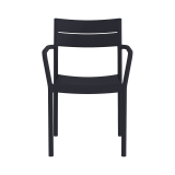 Beer Garden Chair CAPRI ARM Black