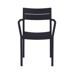 Beer Garden Chair CAPRI ARM Black