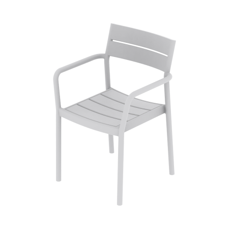 Beer Garden Chair CAPRI ARM Ash Grey
