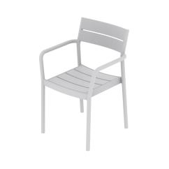 Beer Garden Chair CAPRI ARM Ash Grey