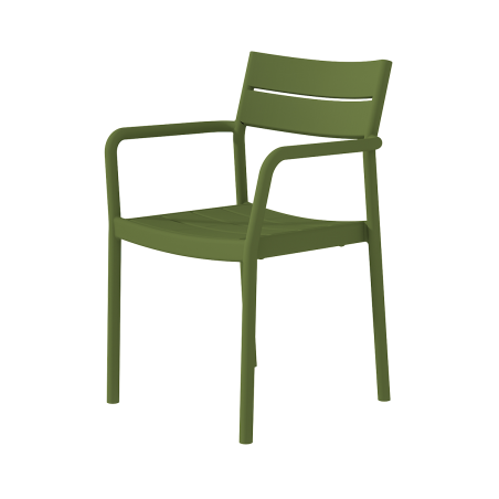Beer Garden Chair CAPRI ARM Green