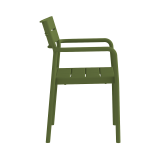 Beer Garden Chair CAPRI ARM Green