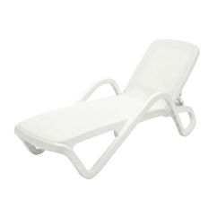 Sun lounger MARINA White