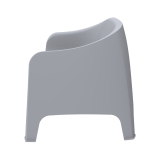 Beer Garden Armchair DUNA Light Grey