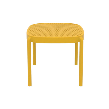 Beer Garden Table ARIA 46x45 Mustard Yellow