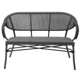 Technorattan Bench CAMILLO BENCH Graphite