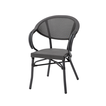 Technorattan Chair CAMILLO Graphite