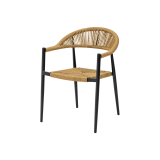 Technorattan Chair EMILIO Natural Dark